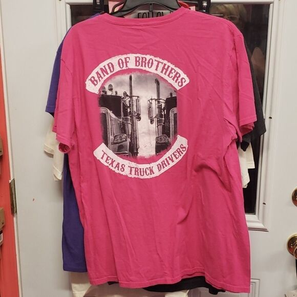 Lady Trucker Tee Shirt "Texas truckers band of Brothers" sz XL GUC - Picture 4 of 5